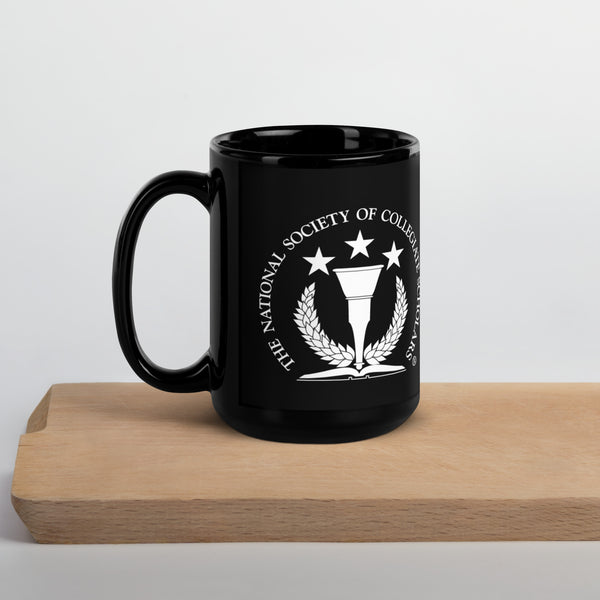 Black Glossy Mug - NSCS White Seal