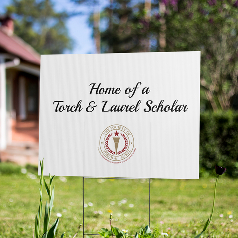 Torch & Laurel Yard Sign